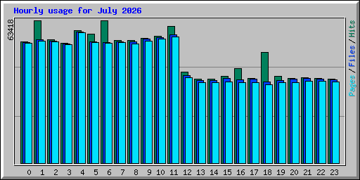 Hourly usage for July 2026